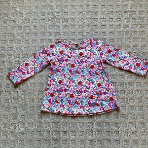 Hanna Andersson Floral Long Sleeve Top - 18 - 24 months